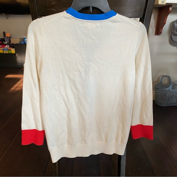 Boden Women's Cream 3/4 Button up Sweater Size 10 or fits like M - Picture 2 of 5